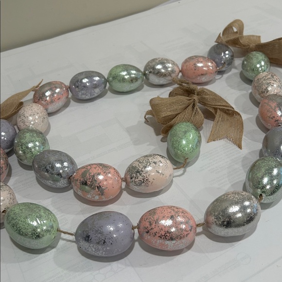 Colorful Easter Egg Garland with Bows - Picture 9 of 12